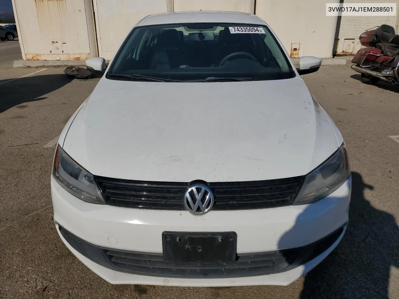 2014 Volkswagen Jetta Se VIN: 3VWD17AJ1EM288501 Lot: 74335094