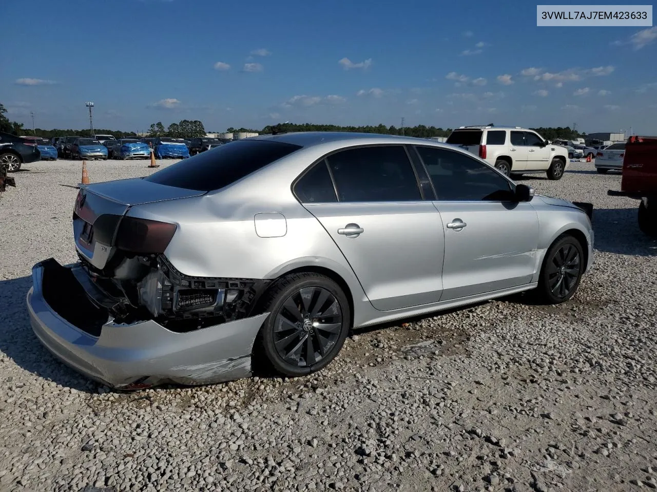 2014 Volkswagen Jetta Tdi VIN: 3VWLL7AJ7EM423633 Lot: 74443214