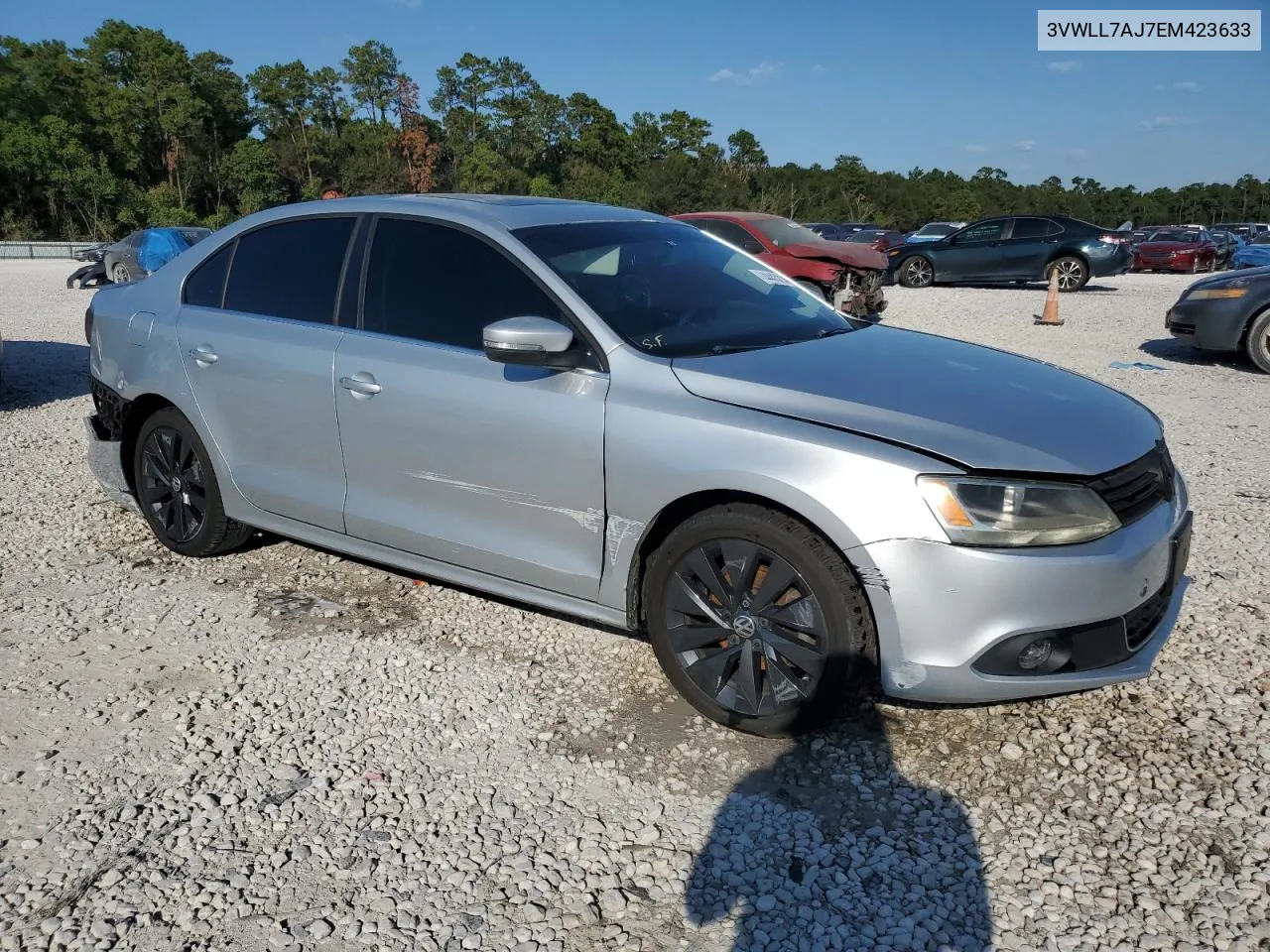 2014 Volkswagen Jetta Tdi VIN: 3VWLL7AJ7EM423633 Lot: 74443214