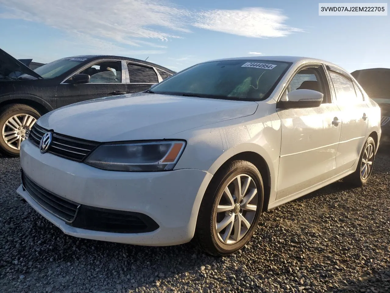 3VWD07AJ2EM222705 2014 Volkswagen Jetta Se