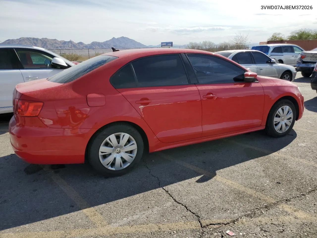 2014 Volkswagen Jetta Se VIN: 3VWD07AJ8EM372026 Lot: 74522084