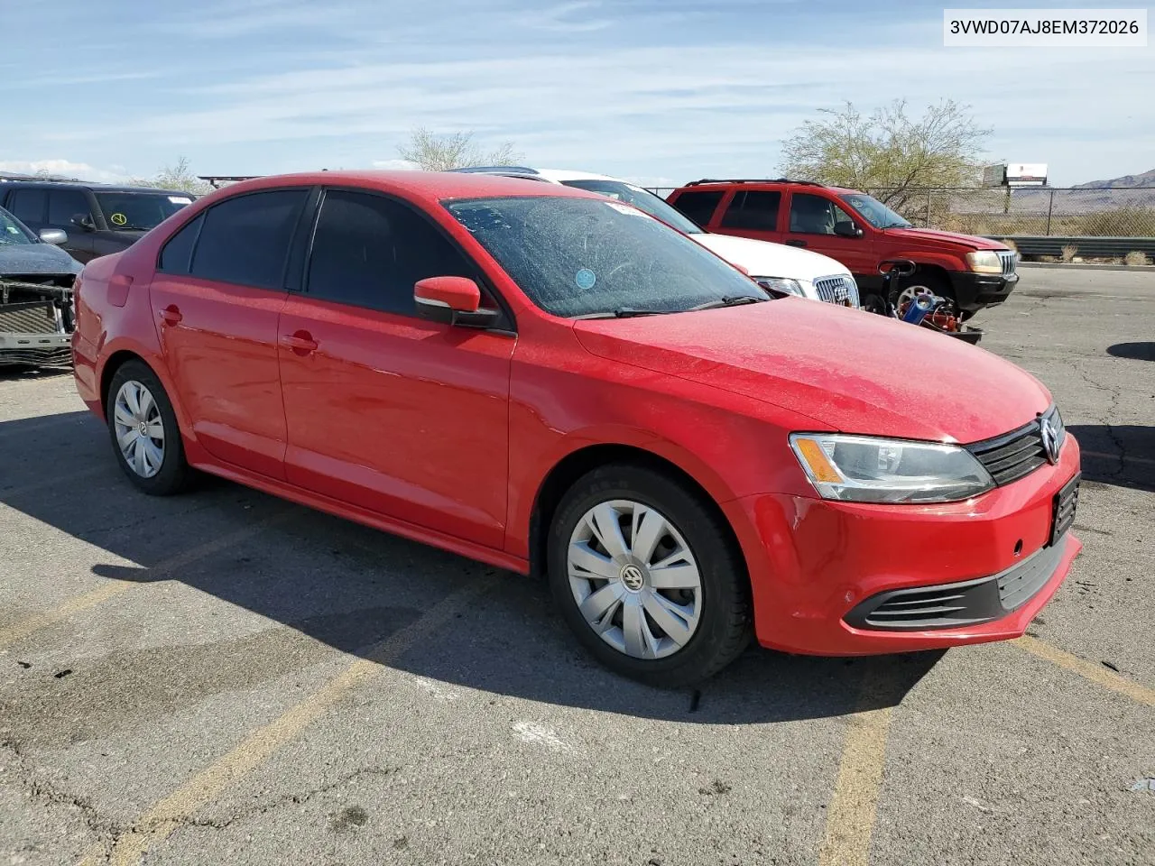 2014 Volkswagen Jetta Se VIN: 3VWD07AJ8EM372026 Lot: 74522084