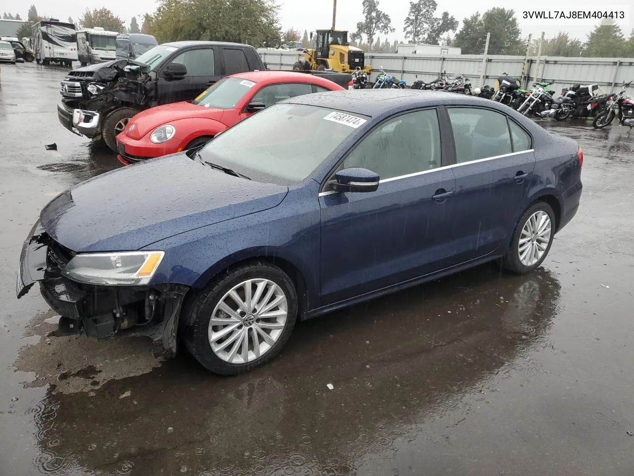 2014 Volkswagen Jetta Tdi VIN: 3VWLL7AJ8EM404413 Lot: 74587474