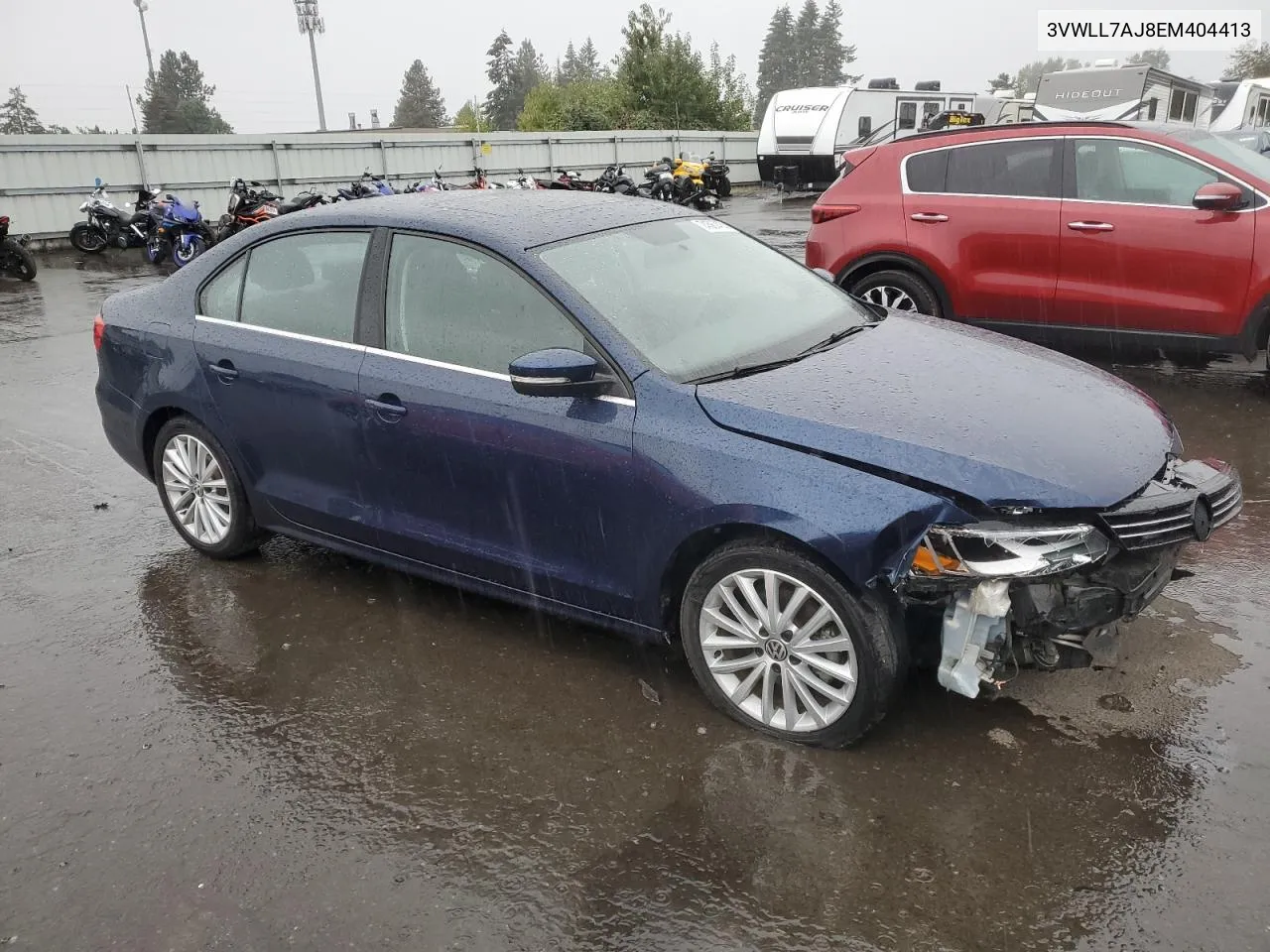 2014 Volkswagen Jetta Tdi VIN: 3VWLL7AJ8EM404413 Lot: 74587474