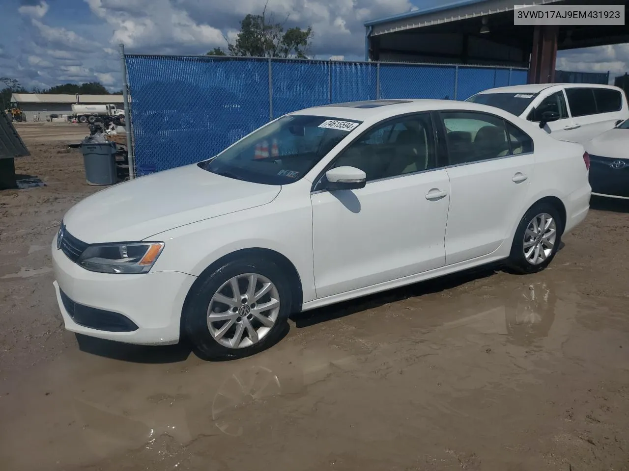 2014 Volkswagen Jetta Se VIN: 3VWD17AJ9EM431923 Lot: 74615594