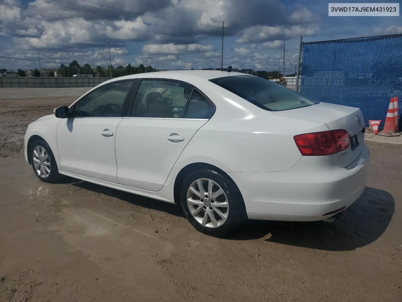 2014 Volkswagen Jetta Se VIN: 3VWD17AJ9EM431923 Lot: 74615594