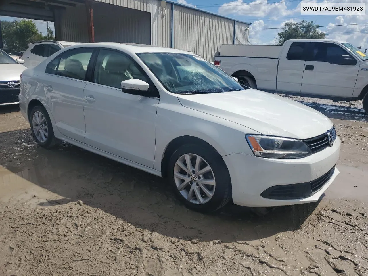 2014 Volkswagen Jetta Se VIN: 3VWD17AJ9EM431923 Lot: 74615594