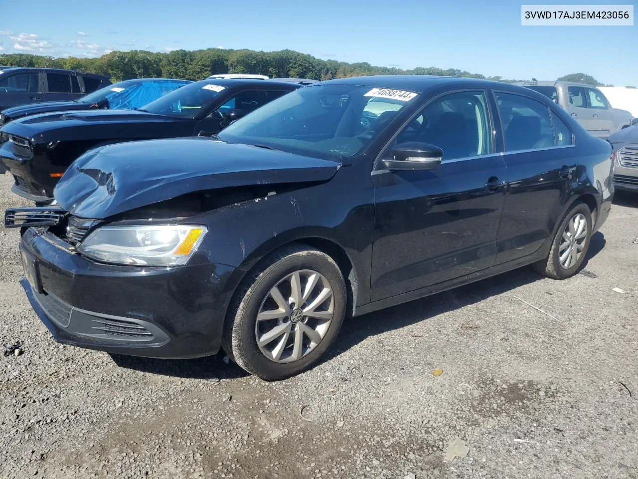 2014 Volkswagen Jetta Se VIN: 3VWD17AJ3EM423056 Lot: 74688744