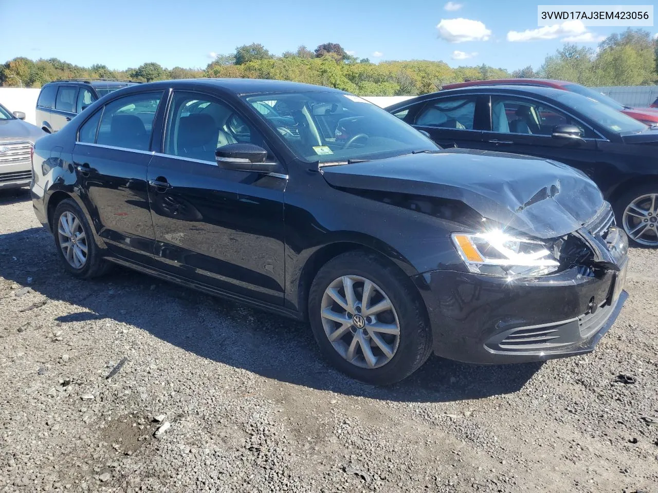 2014 Volkswagen Jetta Se VIN: 3VWD17AJ3EM423056 Lot: 74688744