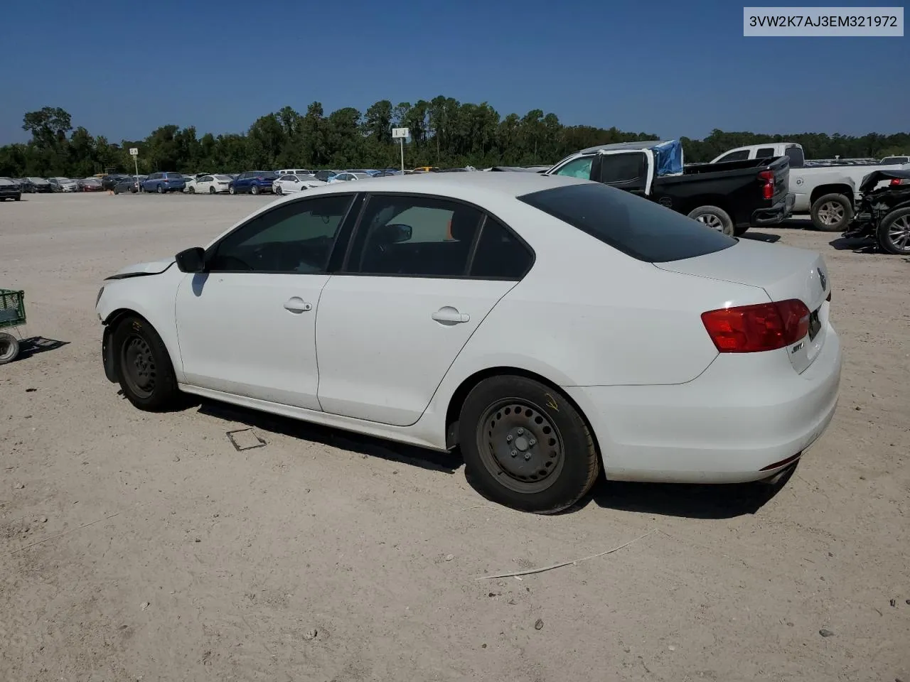 2014 Volkswagen Jetta Base VIN: 3VW2K7AJ3EM321972 Lot: 74779644