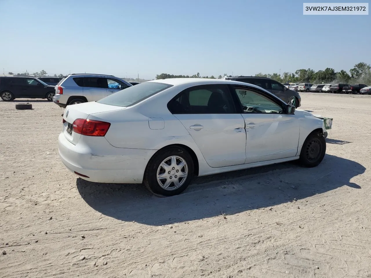 2014 Volkswagen Jetta Base VIN: 3VW2K7AJ3EM321972 Lot: 74779644