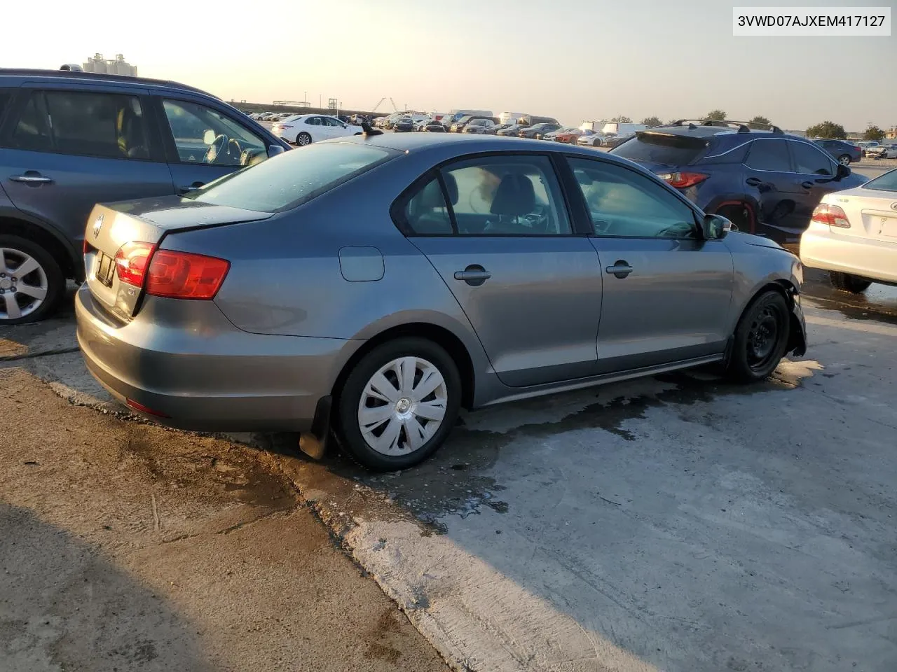 2014 Volkswagen Jetta Se VIN: 3VWD07AJXEM417127 Lot: 74915914