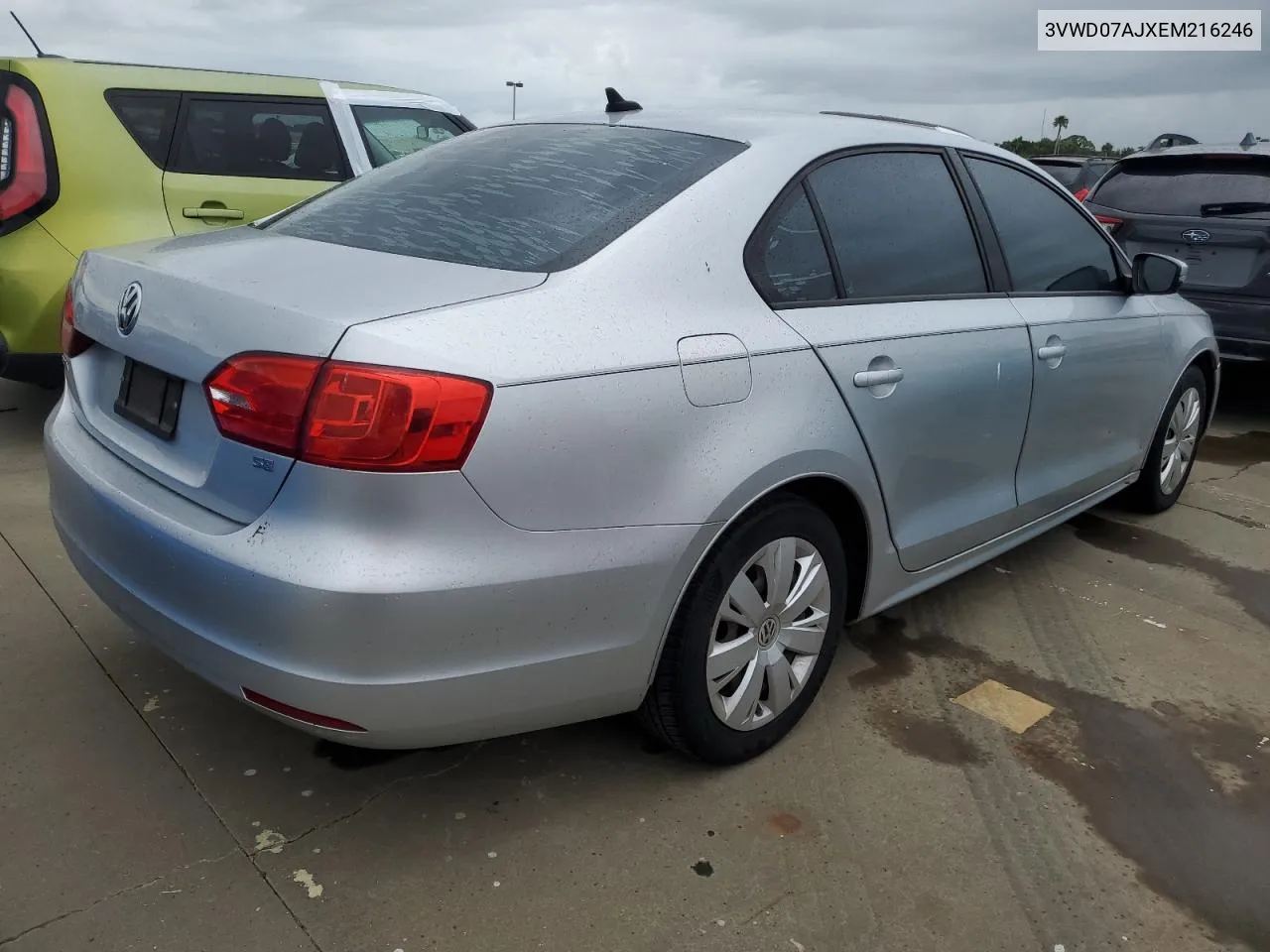 2014 Volkswagen Jetta Se VIN: 3VWD07AJXEM216246 Lot: 74932064