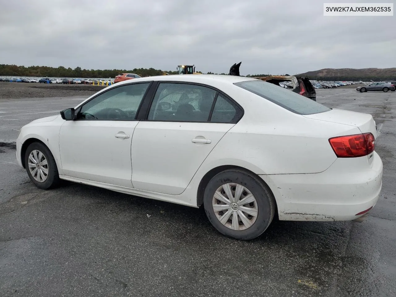 2014 Volkswagen Jetta Base VIN: 3VW2K7AJXEM362535 Lot: 74943304