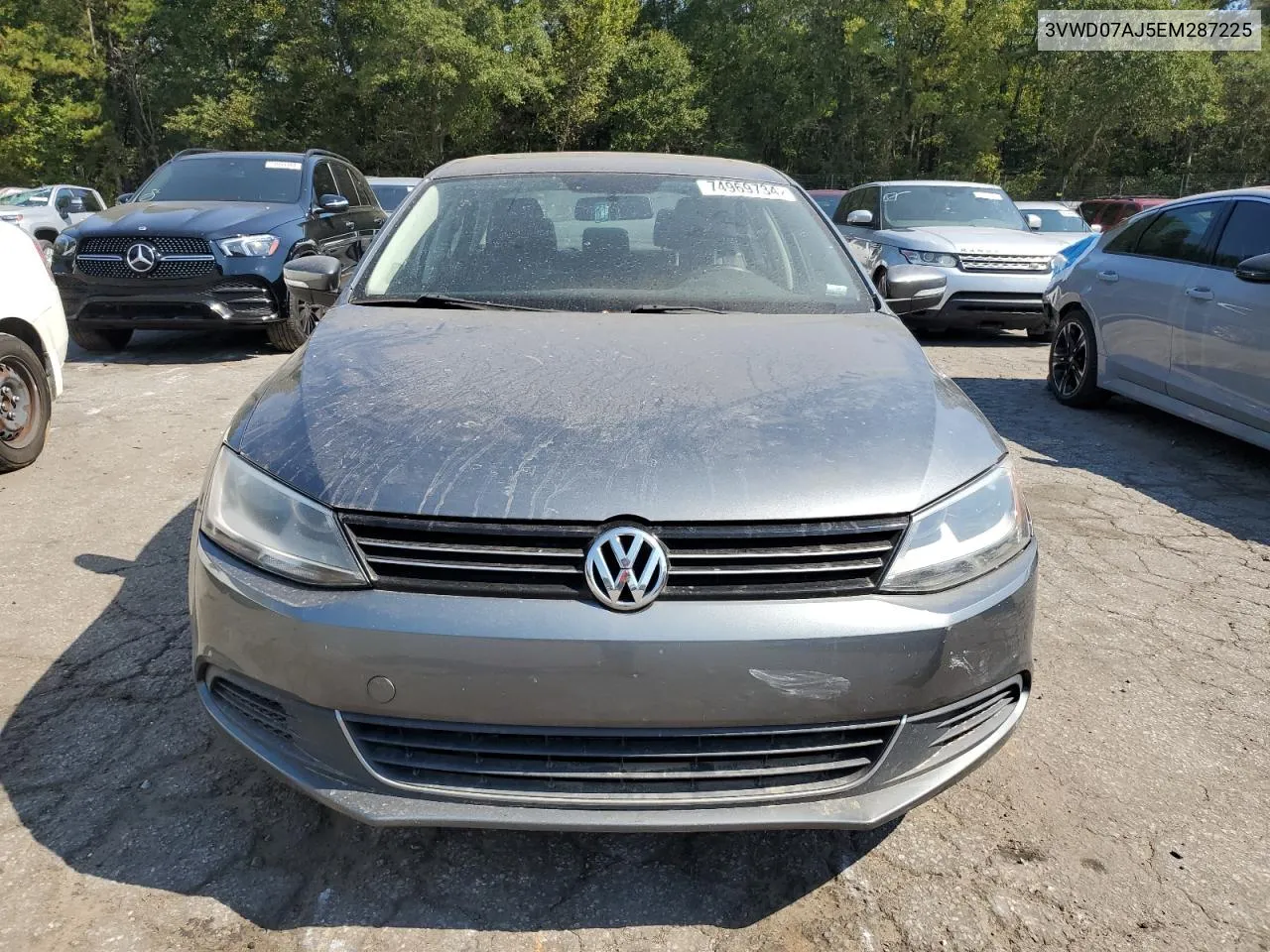 2014 Volkswagen Jetta Se VIN: 3VWD07AJ5EM287225 Lot: 74969734