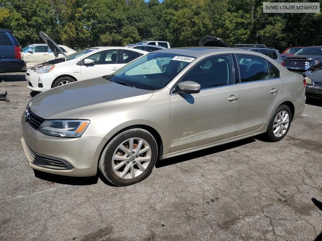 2014 Volkswagen Jetta Se VIN: 3VWD17AJ3EM256973 Lot: 75113404