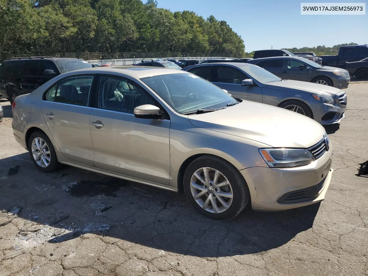 2014 Volkswagen Jetta Se VIN: 3VWD17AJ3EM256973 Lot: 75113404