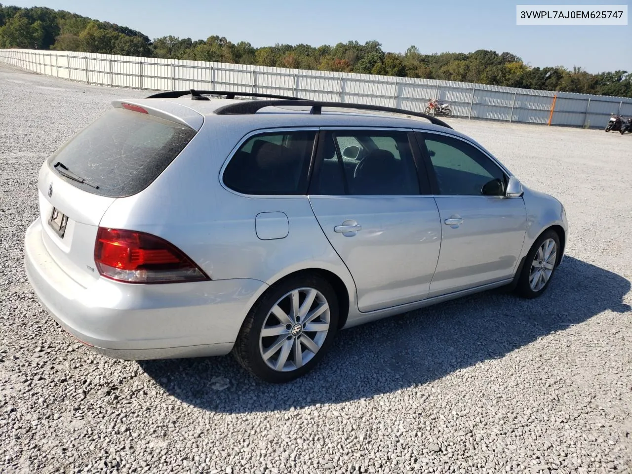 2014 Volkswagen Jetta Tdi VIN: 3VWPL7AJ0EM625747 Lot: 75121674