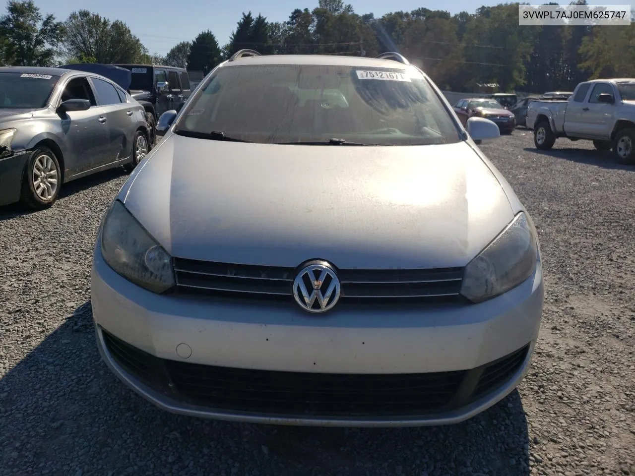 2014 Volkswagen Jetta Tdi VIN: 3VWPL7AJ0EM625747 Lot: 75121674