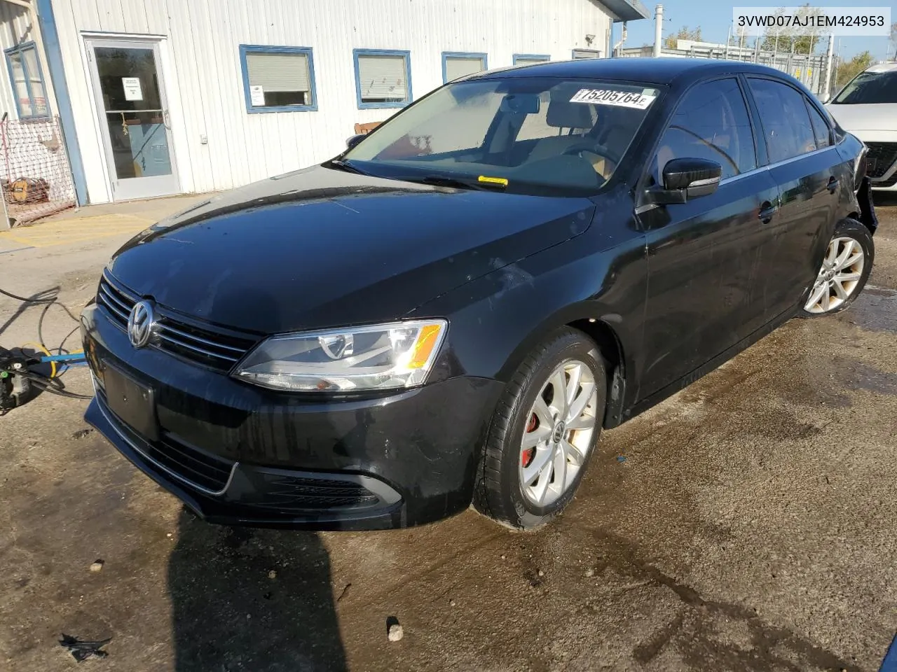 2014 Volkswagen Jetta Se VIN: 3VWD07AJ1EM424953 Lot: 75205764