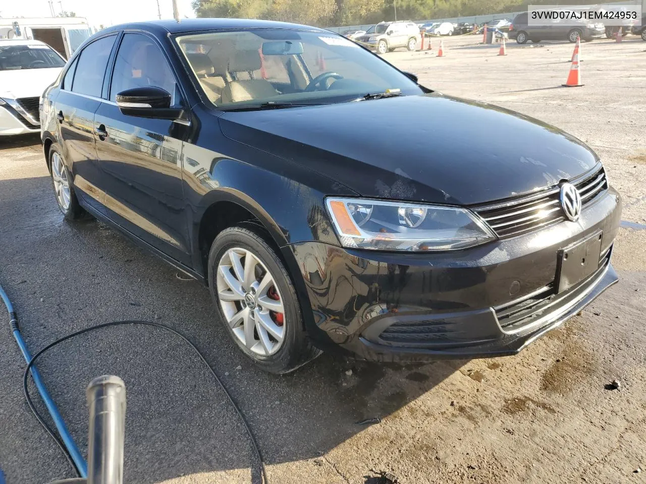 2014 Volkswagen Jetta Se VIN: 3VWD07AJ1EM424953 Lot: 75205764