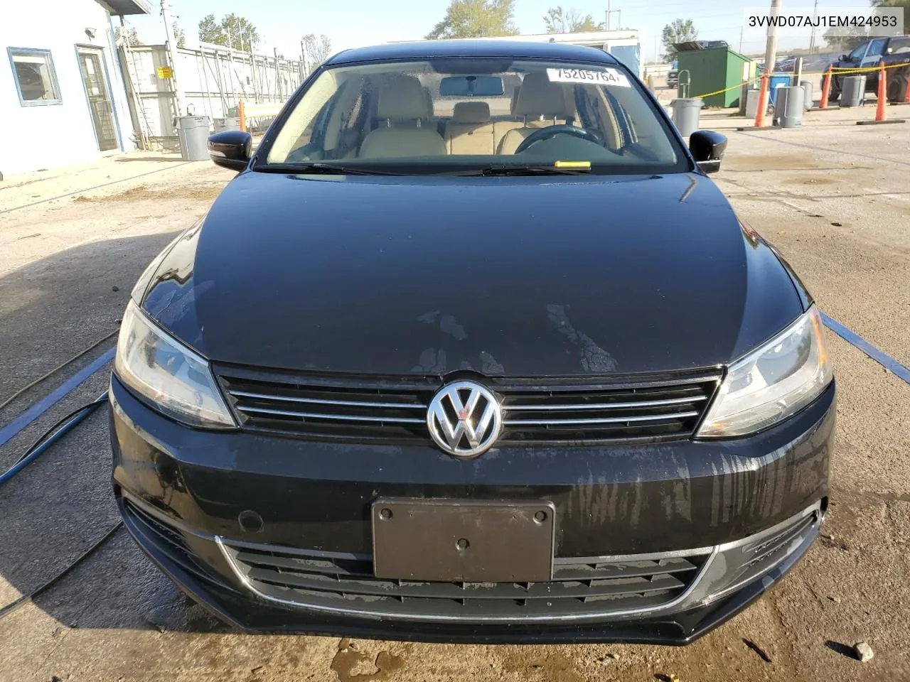 2014 Volkswagen Jetta Se VIN: 3VWD07AJ1EM424953 Lot: 75205764