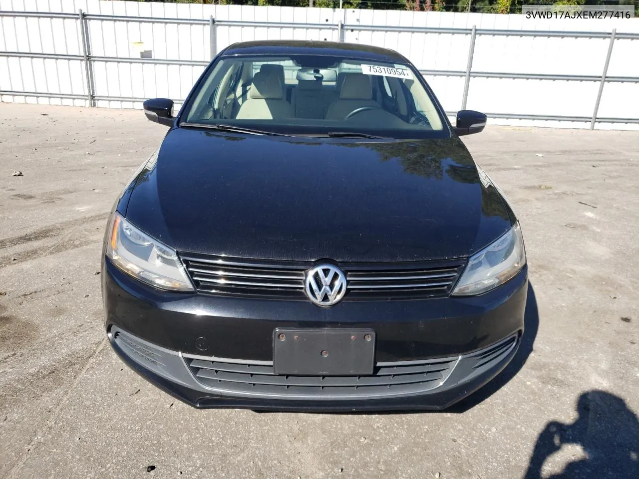 2014 Volkswagen Jetta Se VIN: 3VWD17AJXEM277416 Lot: 75310954