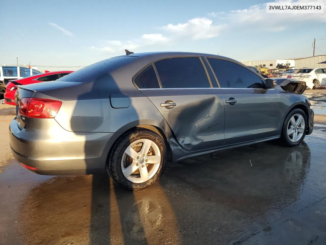 2014 Volkswagen Jetta Tdi VIN: 3VWLL7AJ0EM377143 Lot: 75431434