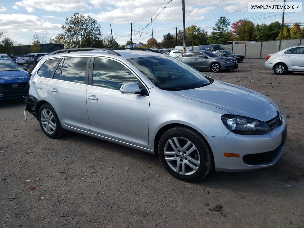 2014 Volkswagen Jetta Tdi VIN: 3VWPL7AJ7EM624014 Lot: 75895404