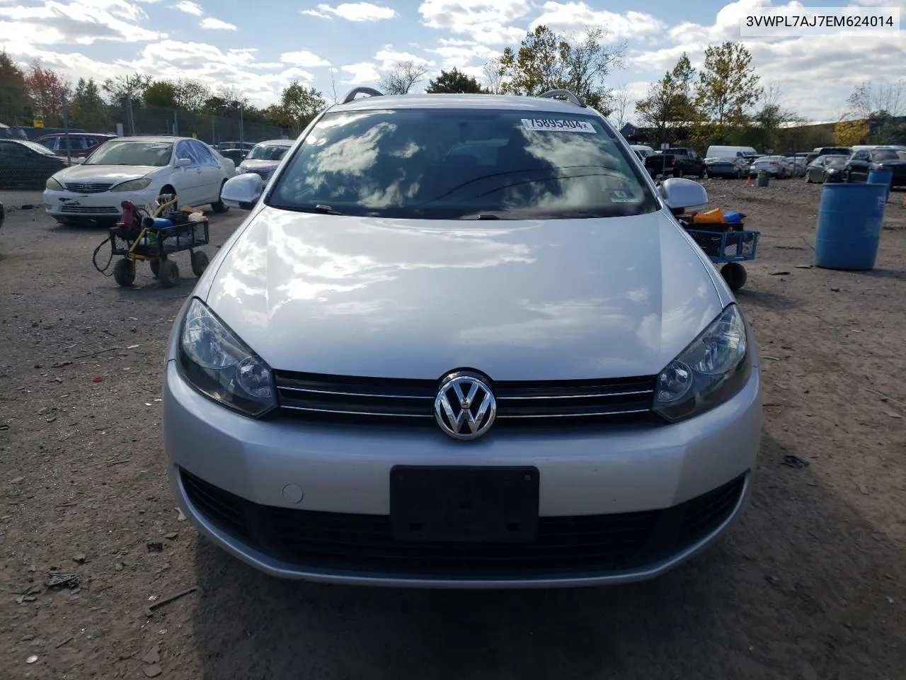 2014 Volkswagen Jetta Tdi VIN: 3VWPL7AJ7EM624014 Lot: 75895404