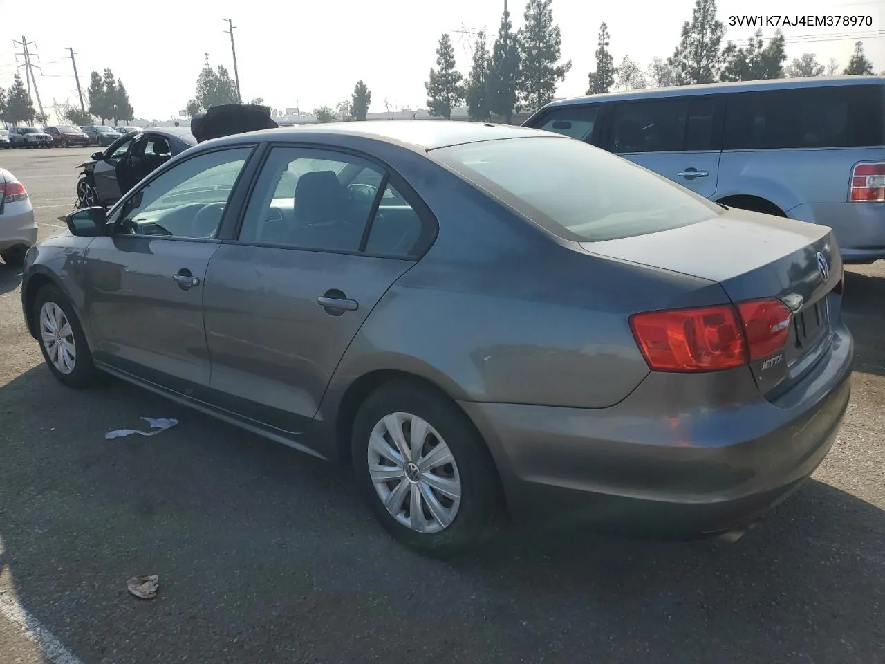 2014 Volkswagen Jetta Base VIN: 3VW1K7AJ4EM378970 Lot: 75957374