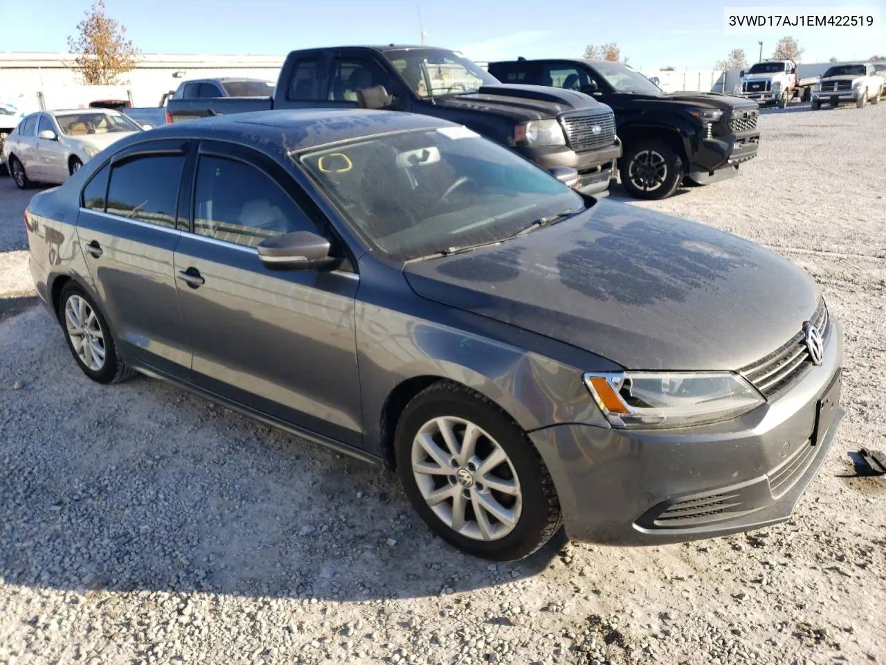 2014 Volkswagen Jetta Se VIN: 3VWD17AJ1EM422519 Lot: 76089144