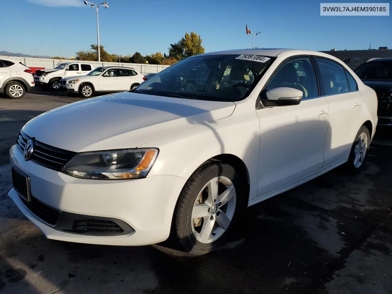 2014 Volkswagen Jetta Tdi VIN: 3VW3L7AJ4EM390185 Lot: 76391084