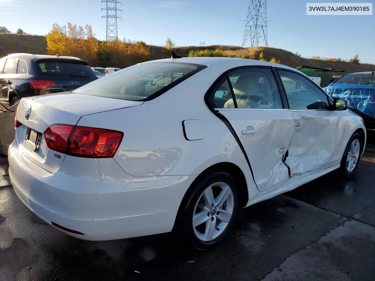 2014 Volkswagen Jetta Tdi VIN: 3VW3L7AJ4EM390185 Lot: 76391084