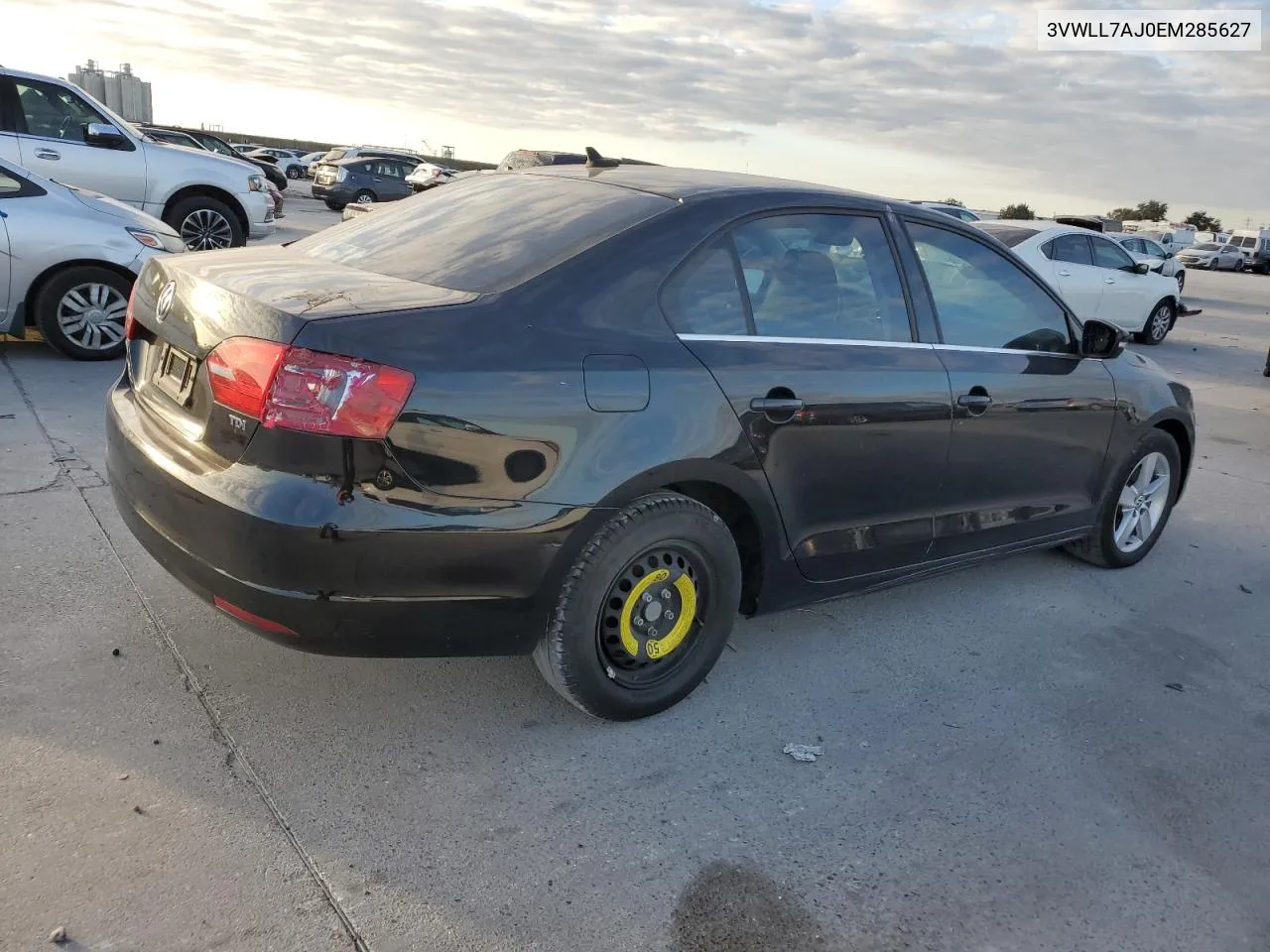 2014 Volkswagen Jetta Tdi VIN: 3VWLL7AJ0EM285627 Lot: 76425394