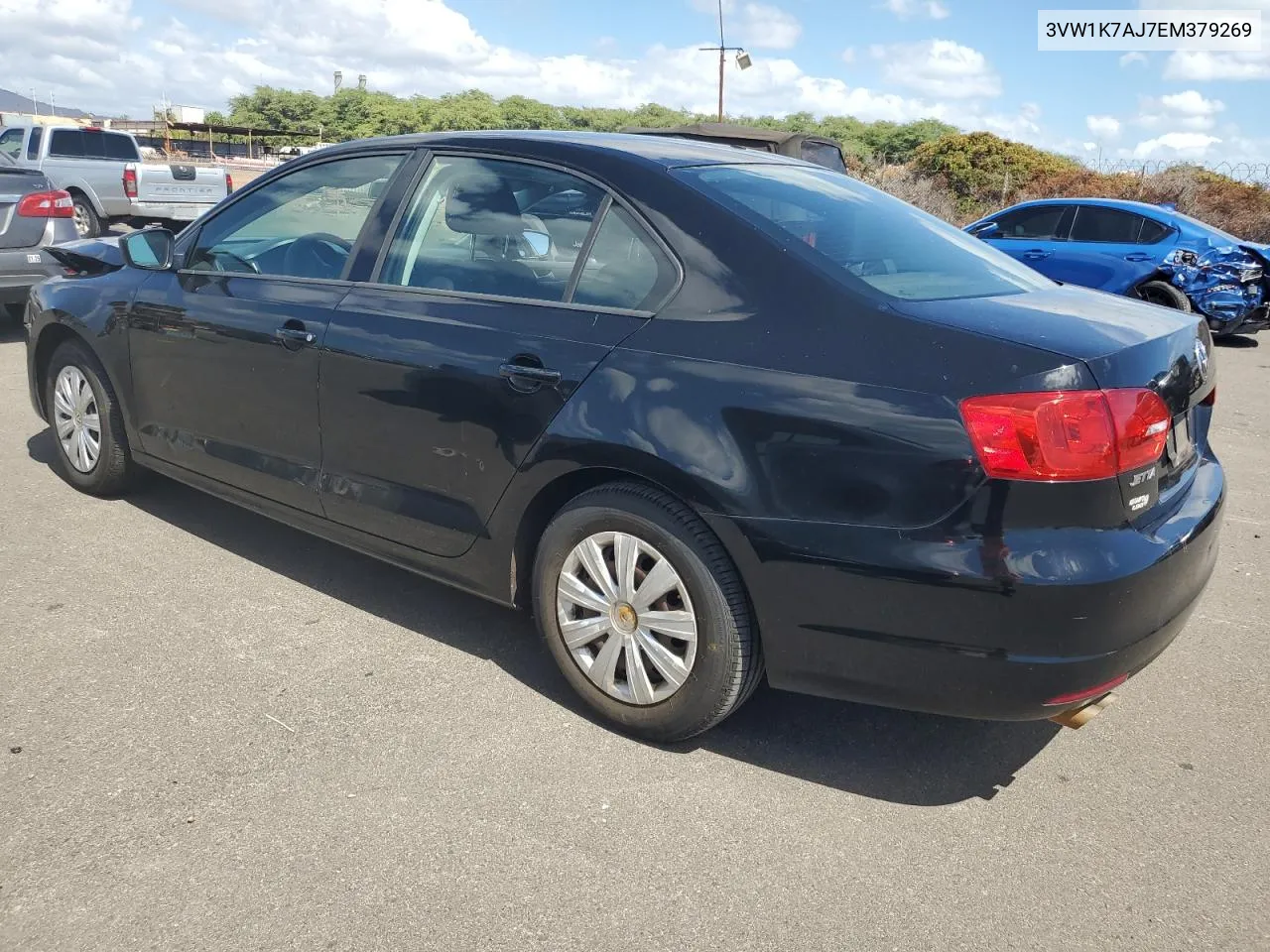 2014 Volkswagen Jetta Base VIN: 3VW1K7AJ7EM379269 Lot: 76636254