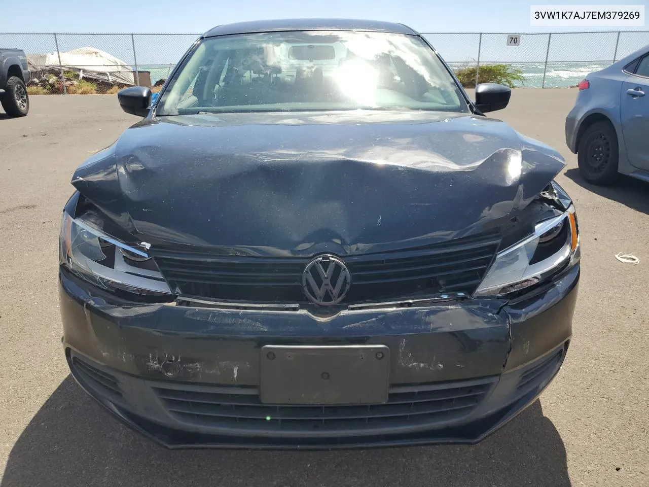 2014 Volkswagen Jetta Base VIN: 3VW1K7AJ7EM379269 Lot: 76636254