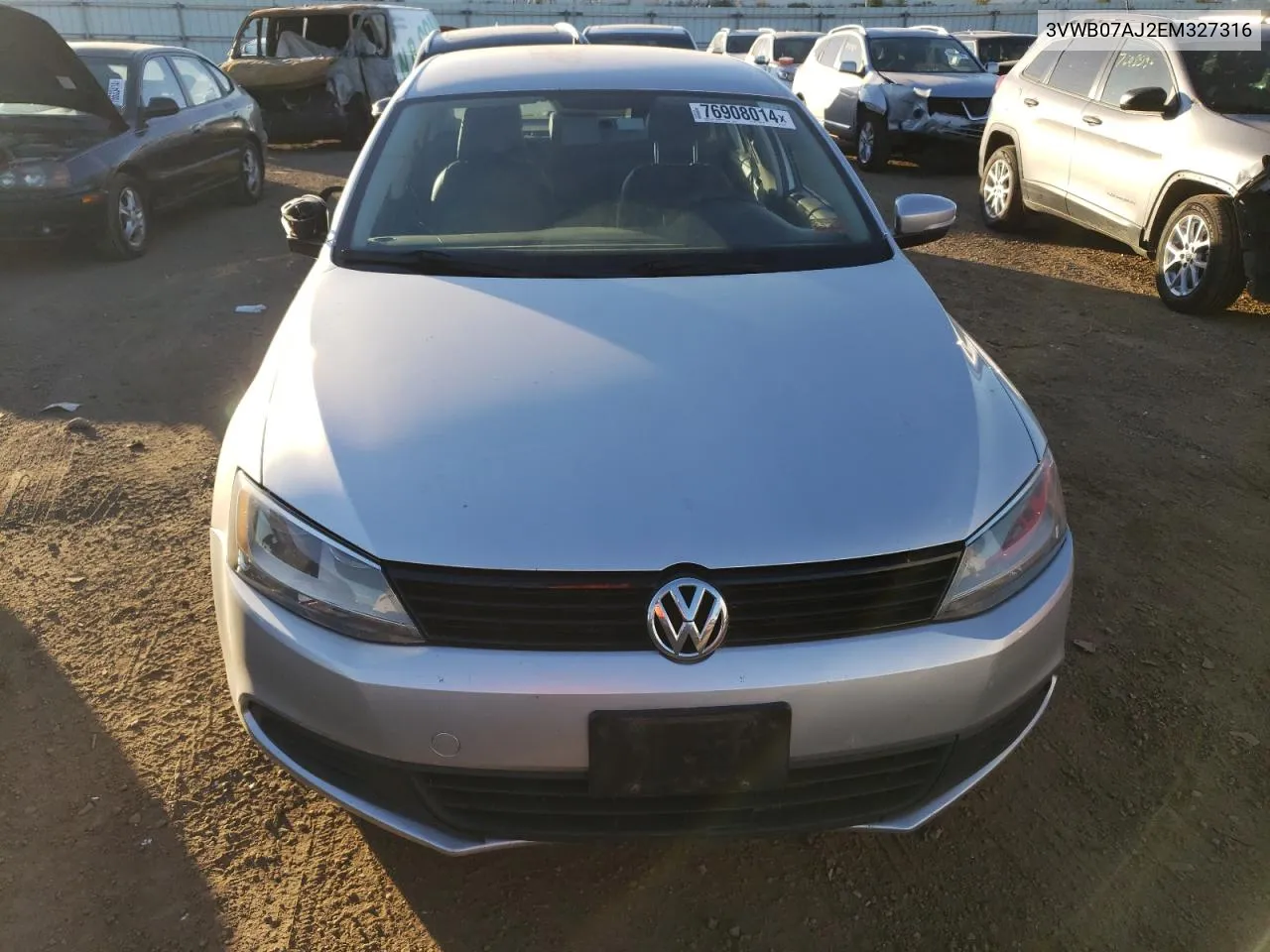 2014 Volkswagen Jetta Se VIN: 3VWB07AJ2EM327316 Lot: 76908014