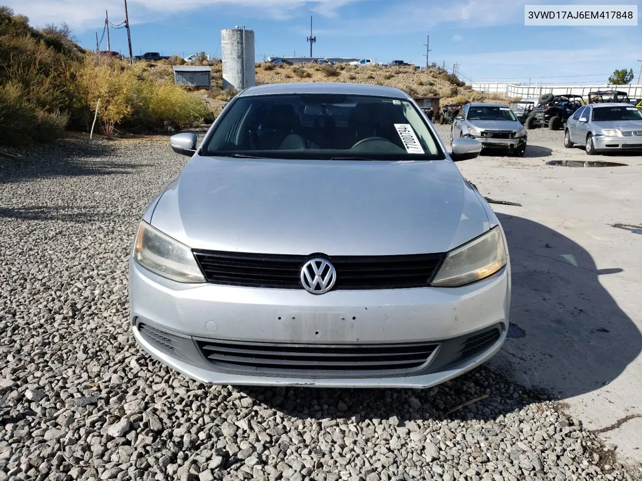 2014 Volkswagen Jetta Se VIN: 3VWD17AJ6EM417848 Lot: 77000794