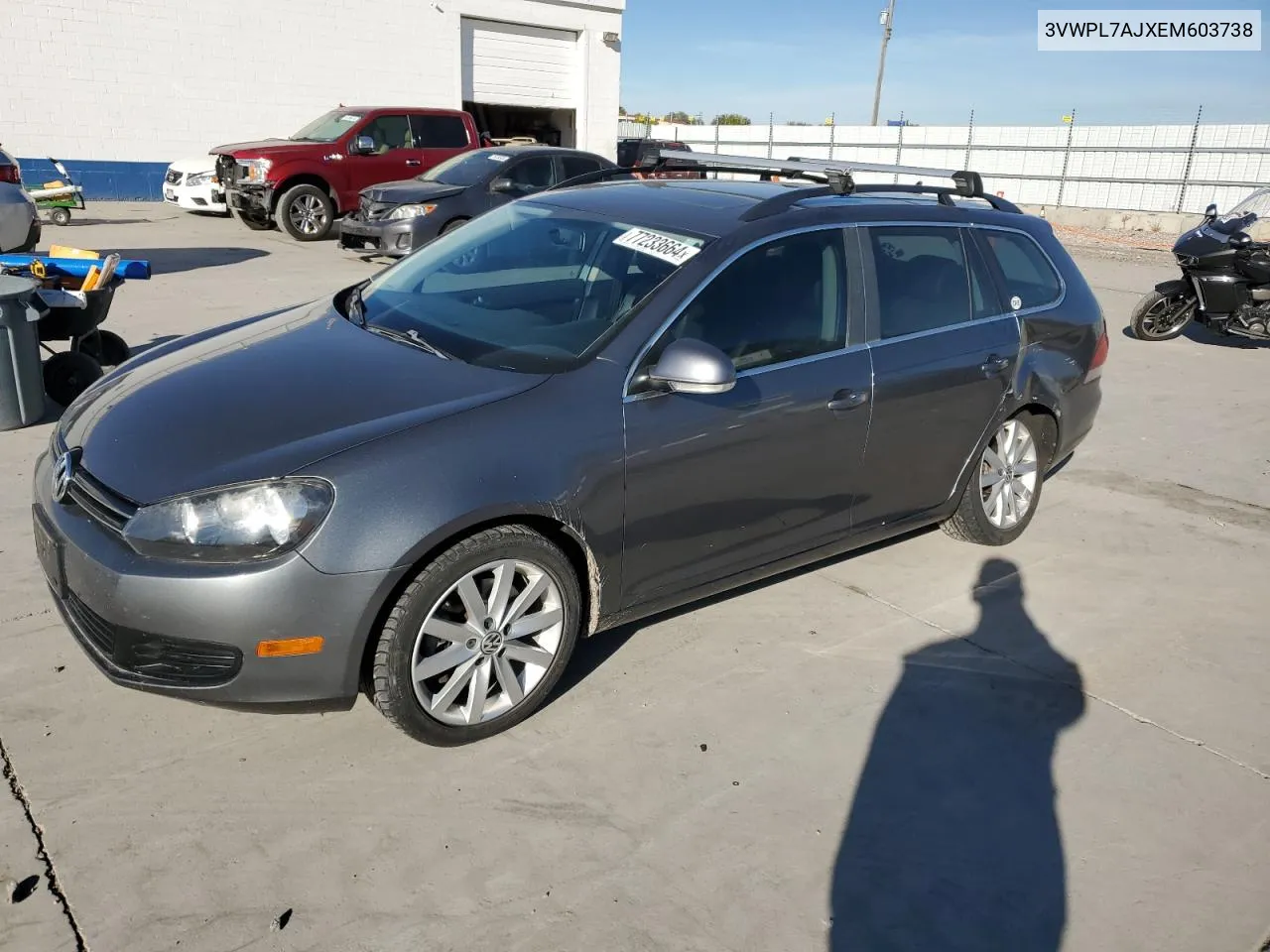 2014 Volkswagen Jetta Tdi VIN: 3VWPL7AJXEM603738 Lot: 77233664