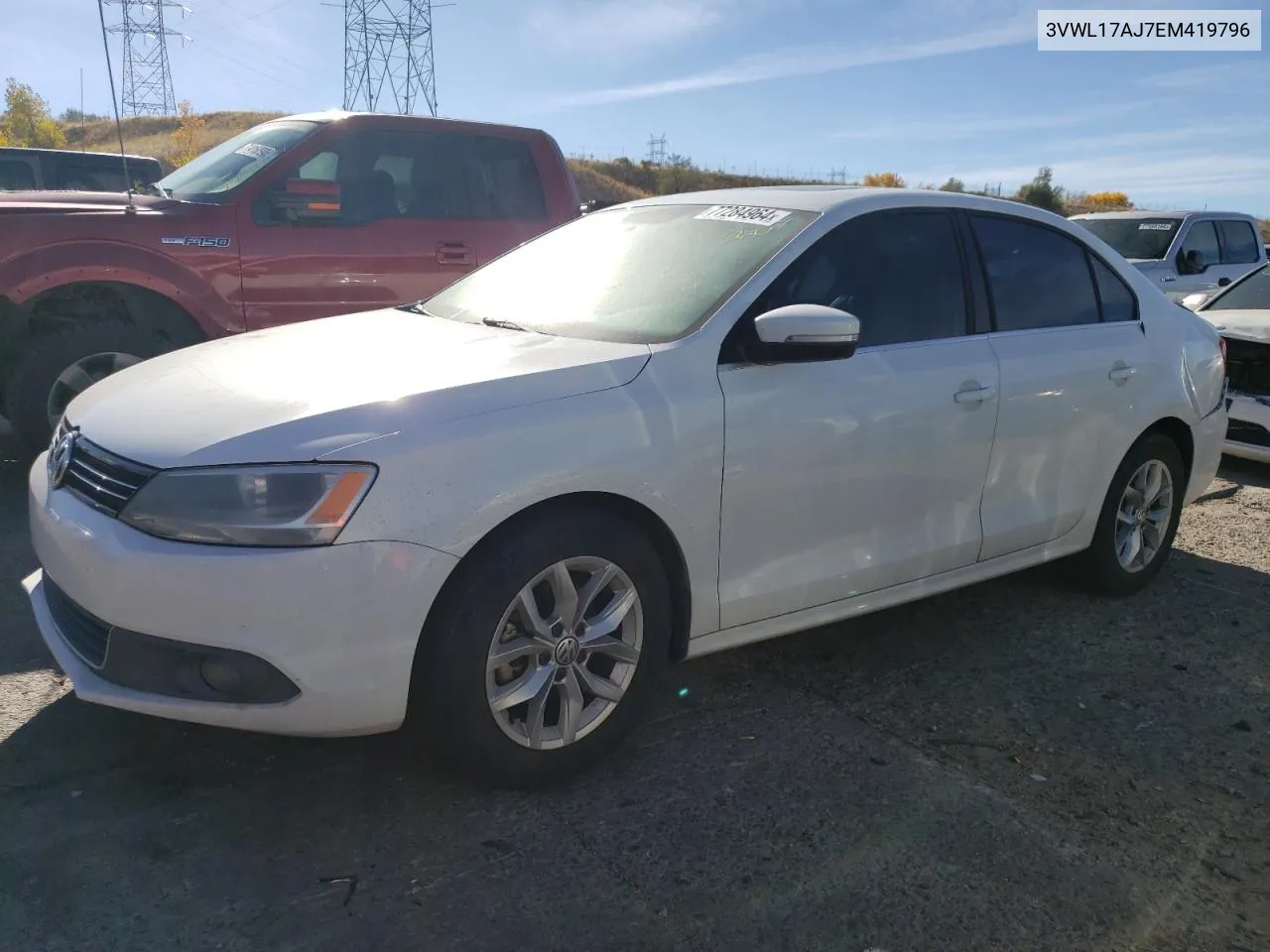 2014 Volkswagen Jetta Sel VIN: 3VWL17AJ7EM419796 Lot: 77284964