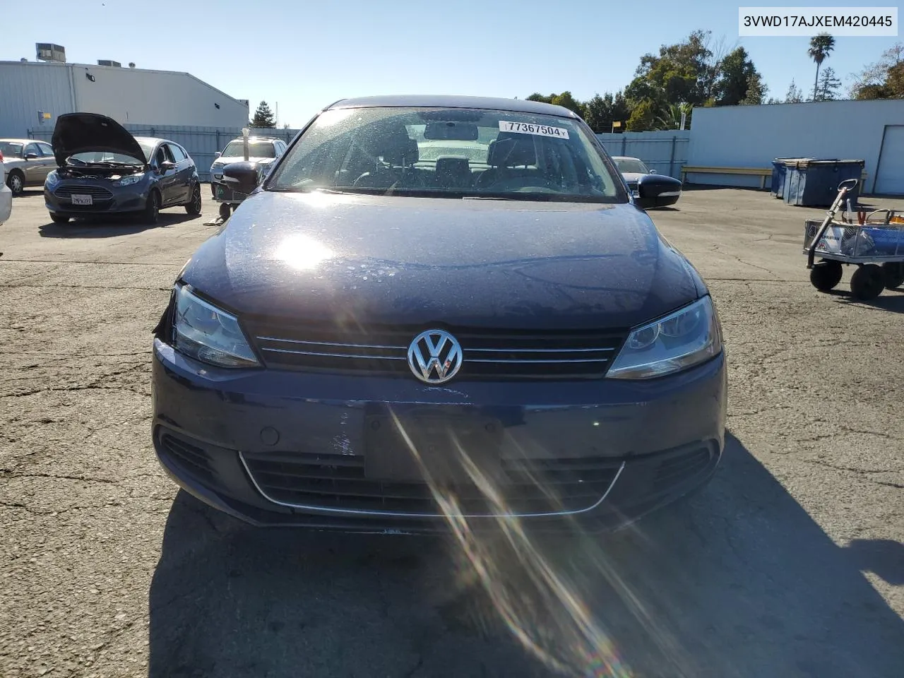 3VWD17AJXEM420445 2014 Volkswagen Jetta Se