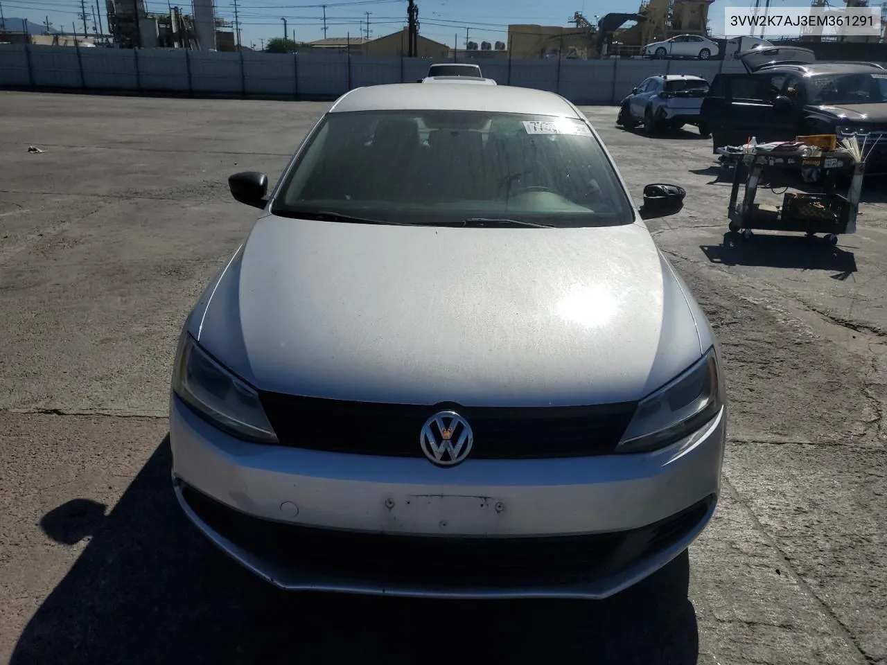 2014 Volkswagen Jetta Base VIN: 3VW2K7AJ3EM361291 Lot: 77386544