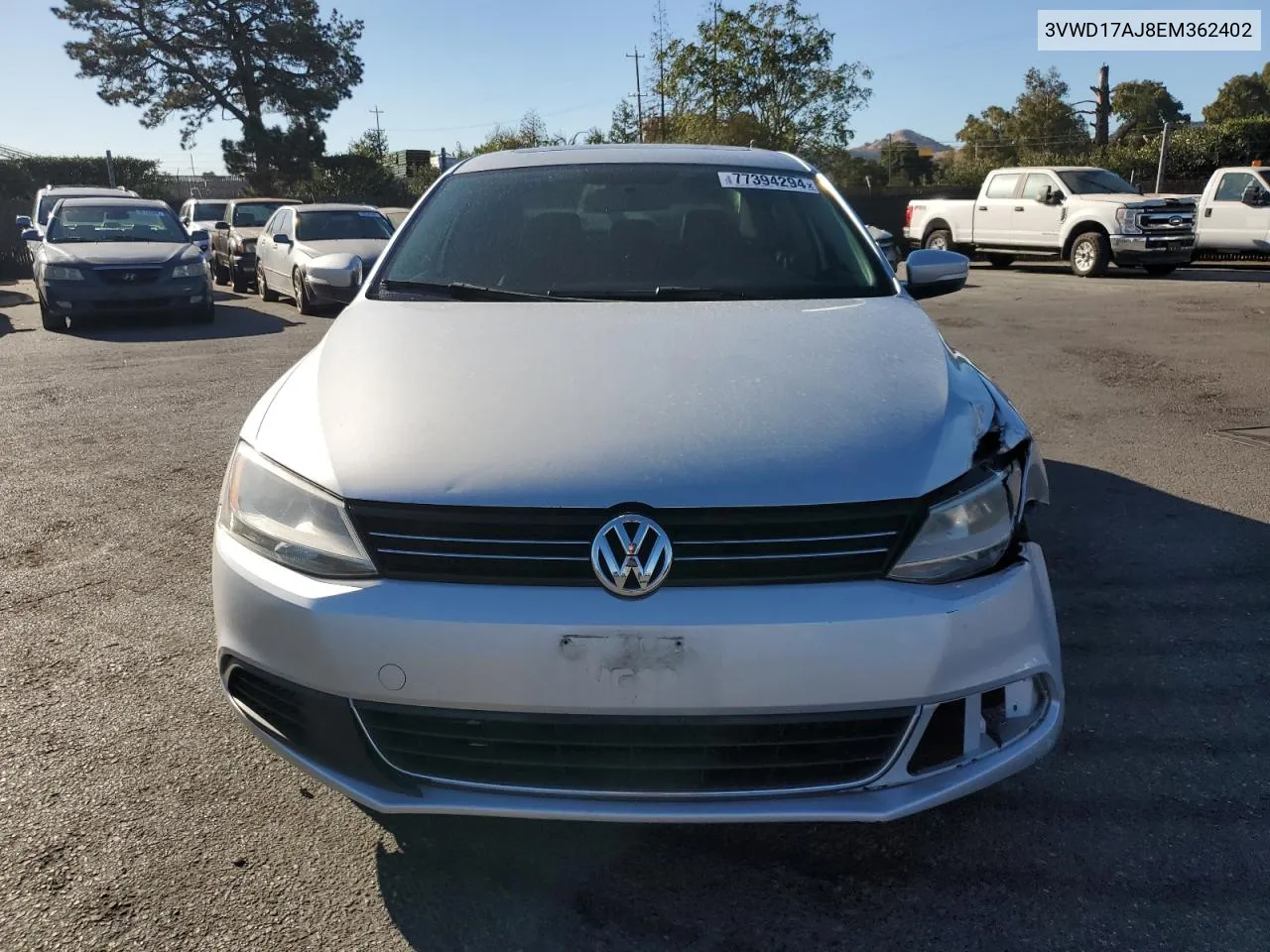 2014 Volkswagen Jetta Se VIN: 3VWD17AJ8EM362402 Lot: 77394294