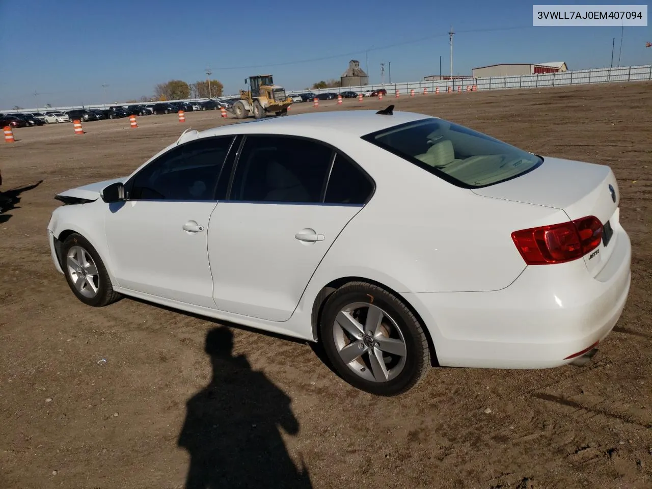 2014 Volkswagen Jetta Tdi VIN: 3VWLL7AJ0EM407094 Lot: 77410724