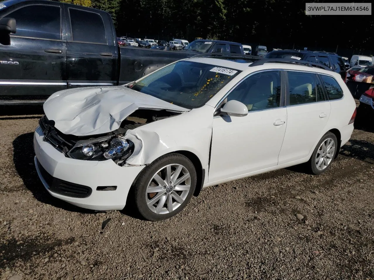 2014 Volkswagen Jetta Tdi VIN: 3VWPL7AJ1EM614546 Lot: 77416174