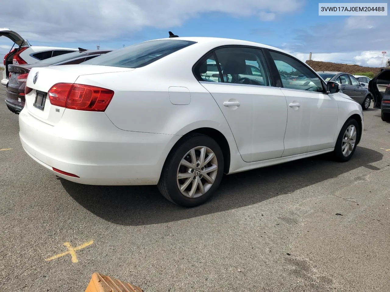 2014 Volkswagen Jetta Se VIN: 3VWD17AJ0EM204488 Lot: 77500574