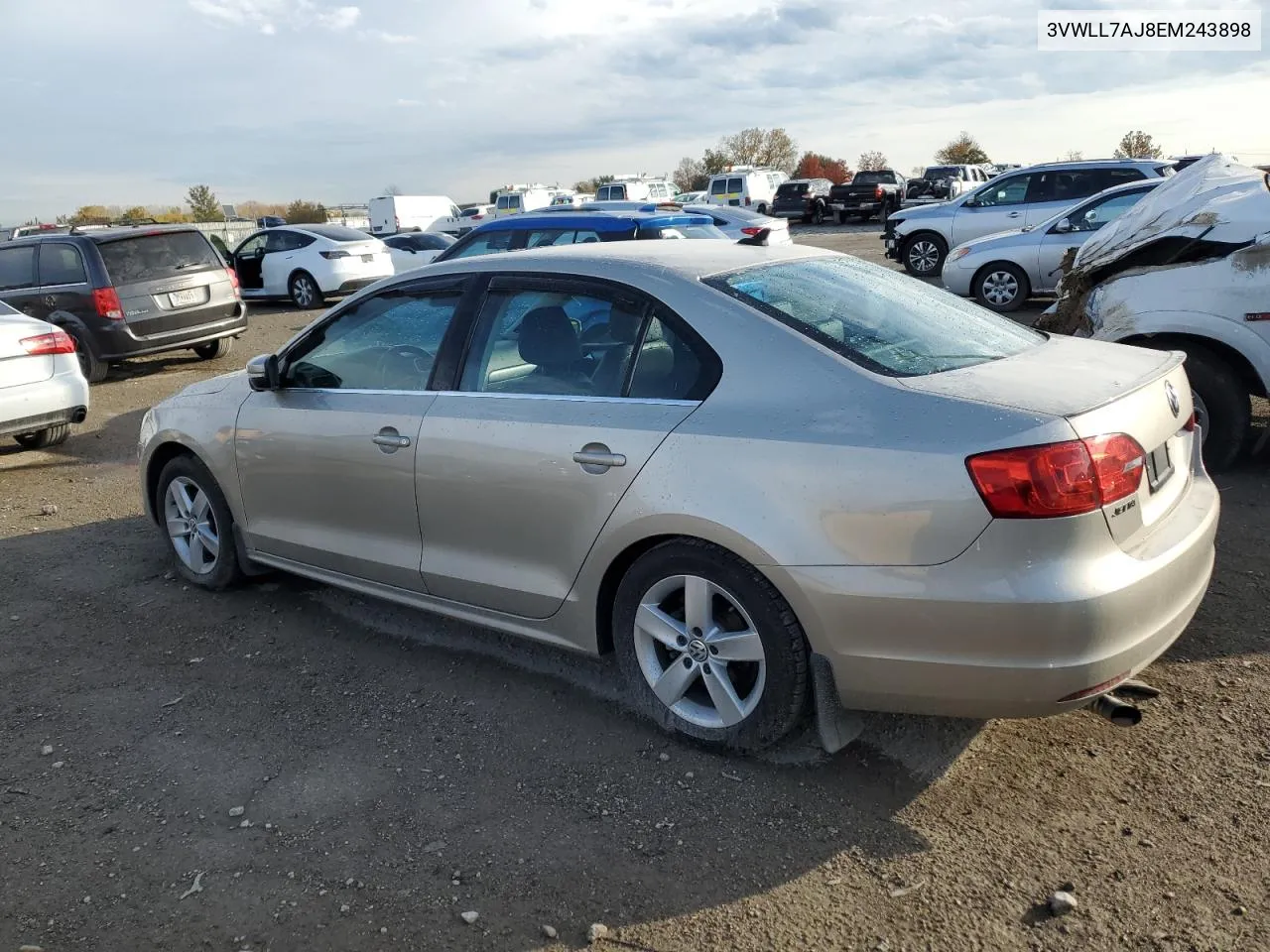 2014 Volkswagen Jetta Tdi VIN: 3VWLL7AJ8EM243898 Lot: 77612654