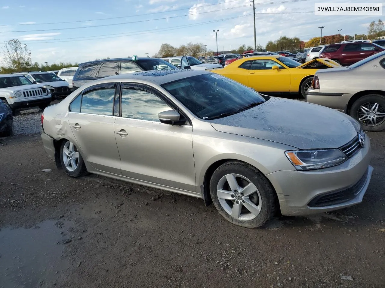 2014 Volkswagen Jetta Tdi VIN: 3VWLL7AJ8EM243898 Lot: 77612654