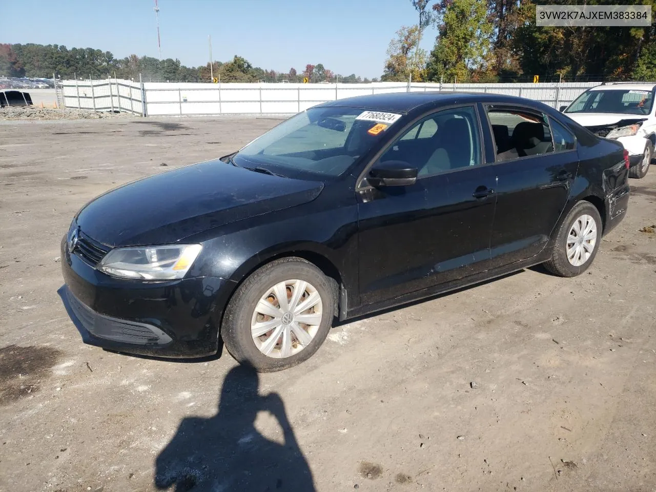 2014 Volkswagen Jetta Base VIN: 3VW2K7AJXEM383384 Lot: 77680524